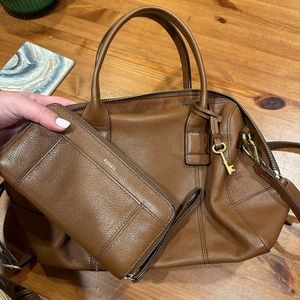 Fossil purse with matching wallet